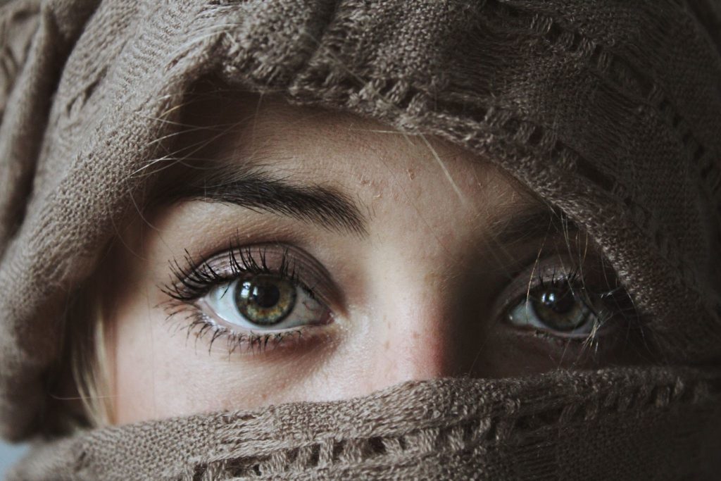 Woman bundled up for winter